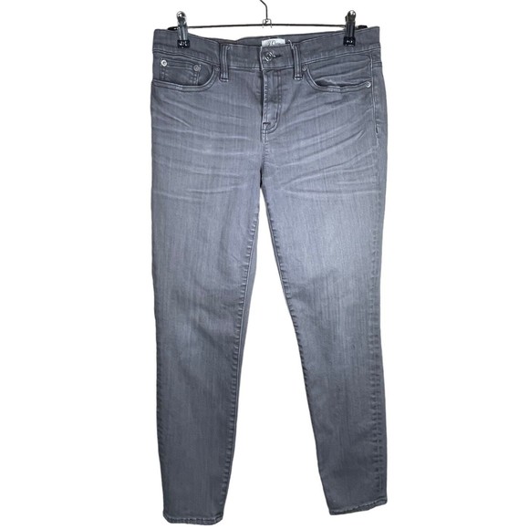J Crew womens toothpick jeans gray size 29 stretch Mid rise‎ Skinny - Picture 2 of 14